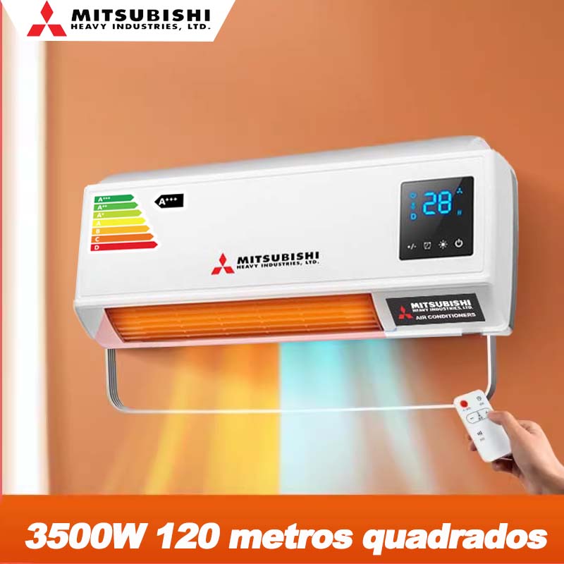 Método de refrigeração de frequência única, velocidade de resfriamento rápida, potência 2500W, adequado para casa de 90 metros quadrados